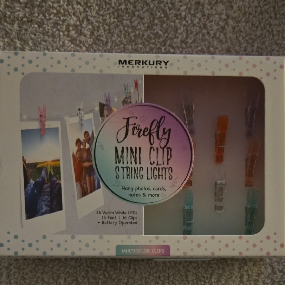 Firefly Mini Clip String Lights - Multicolor